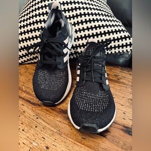 Adidas ultra boost 20 prime knit black pink tint athletic running shoes